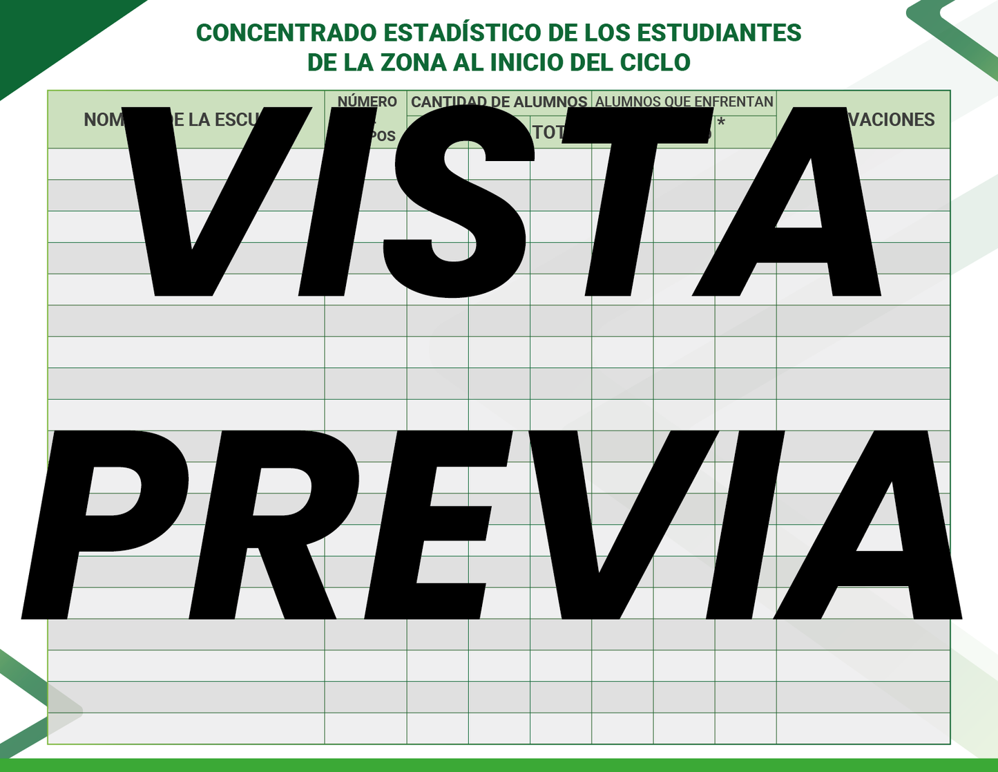 Agenda Formal Verde SUPERVISOR Primaria