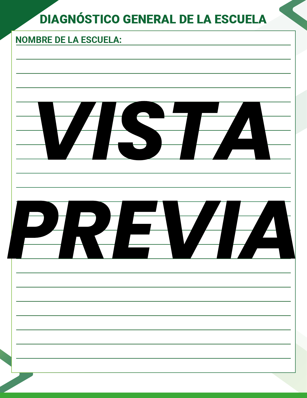 Agenda Formal Verde SUPERVISOR Primaria