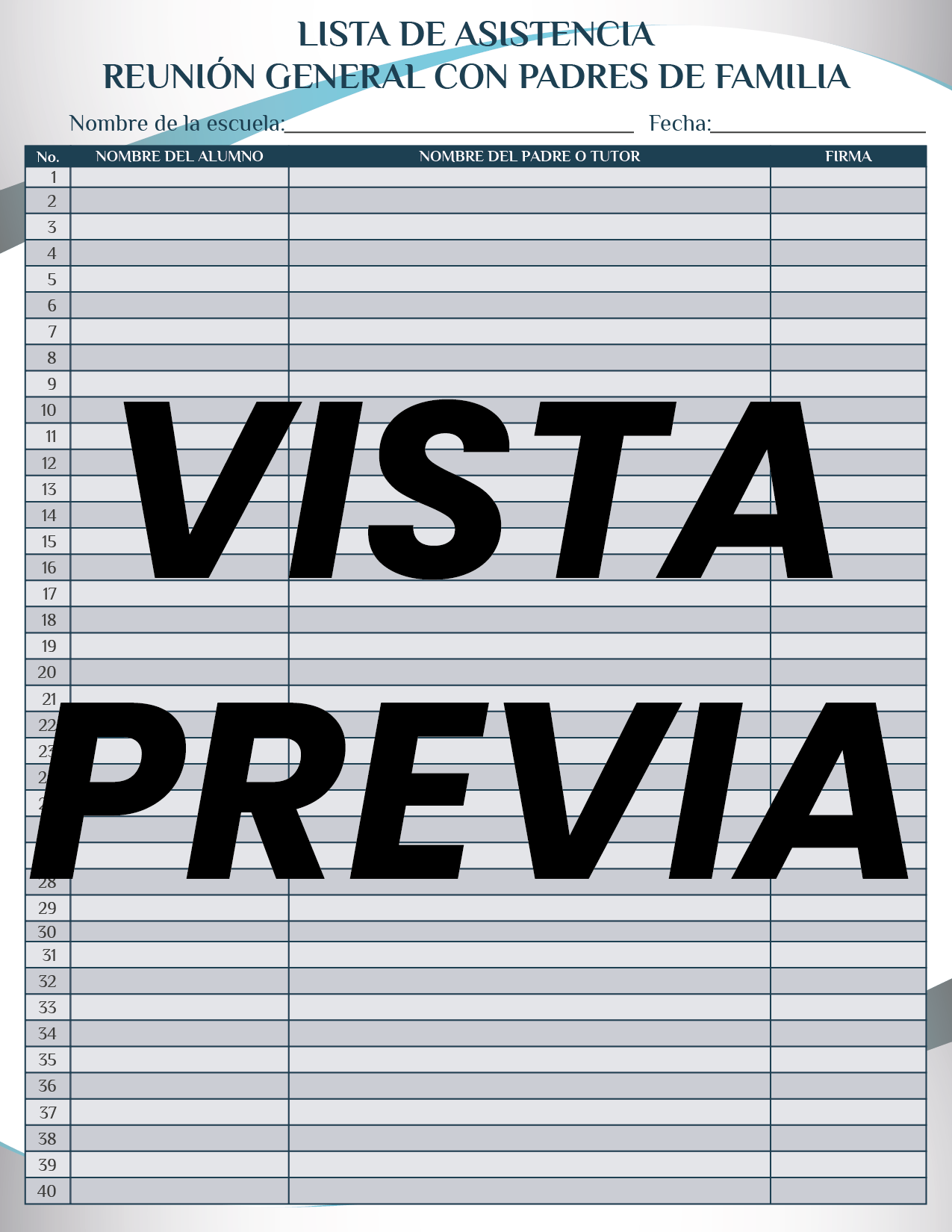 Agenda Formal Azul SUPERVISOR Preescolar