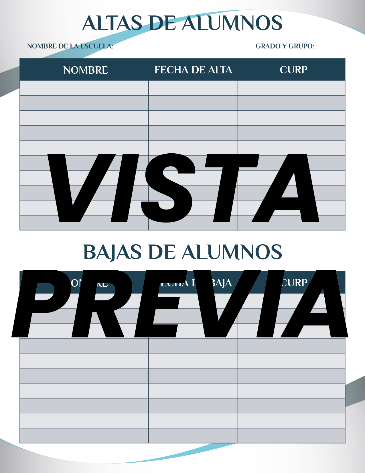 Agenda Formal Azul SUPERVISOR Preescolar