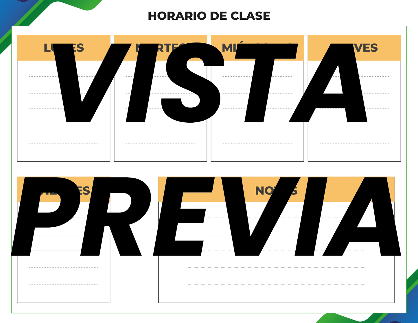 Agenda Formal Verde-azul MAESTRO Secundaria