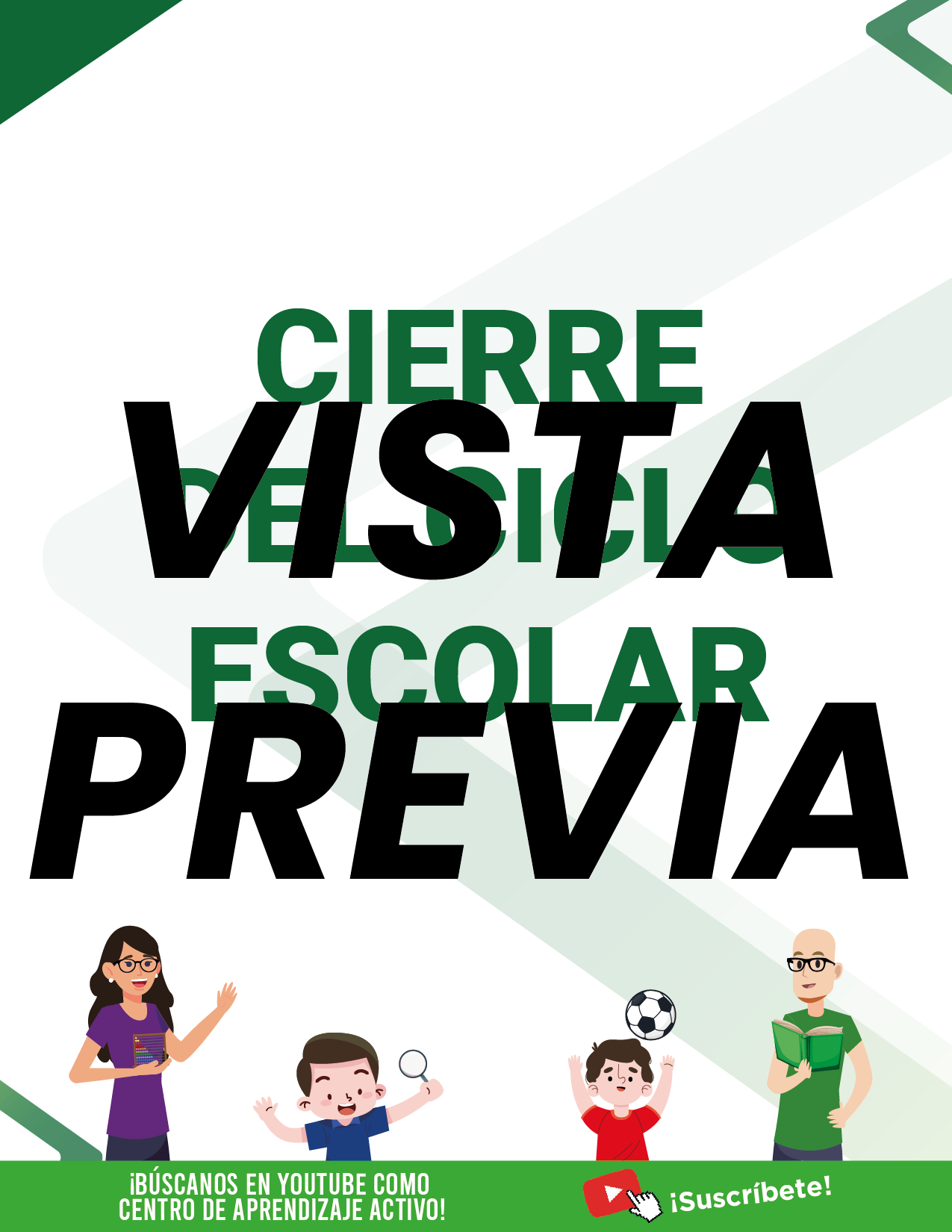 Agenda Formal Verde SUPERVISOR Preescolar