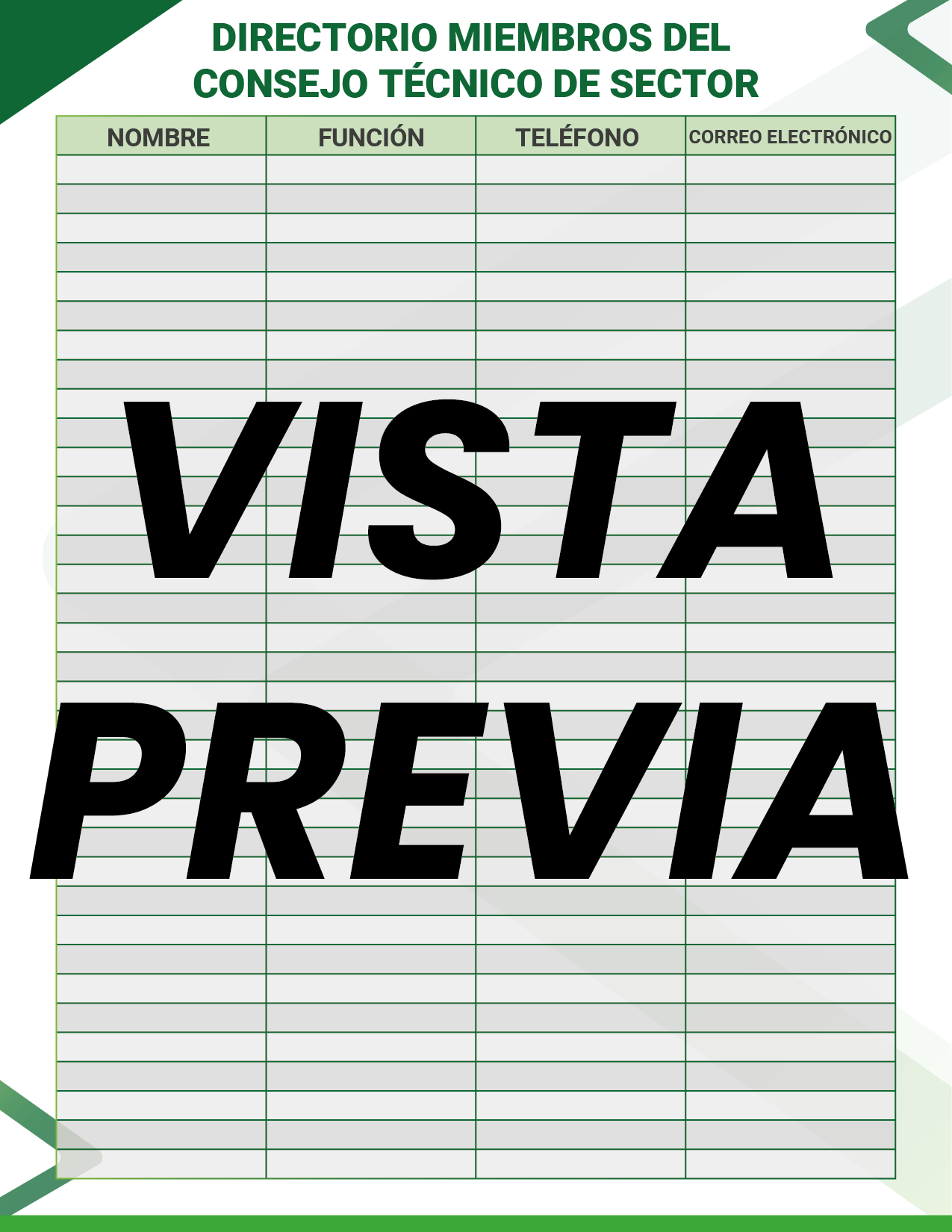Agenda Formal Verde SUPERVISOR Preescolar