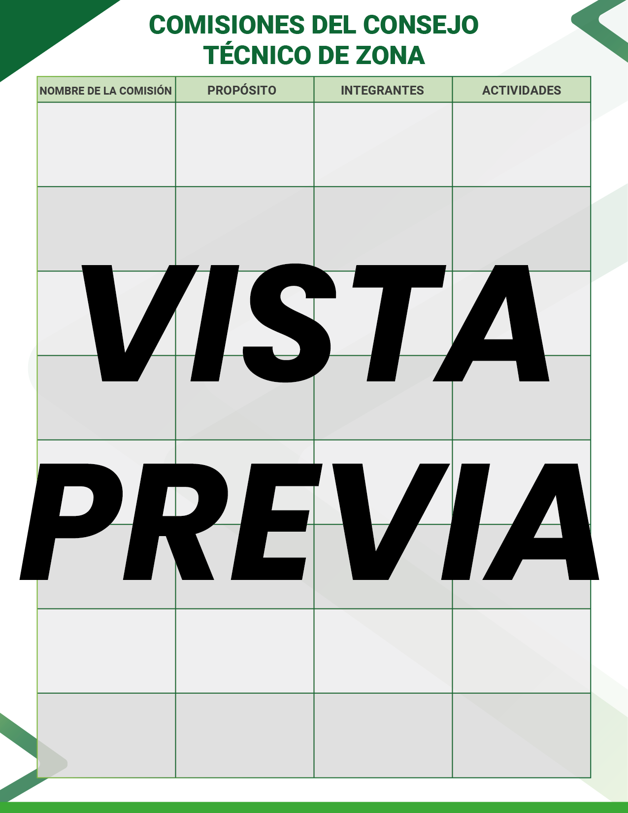 Agenda Formal Verde SUPERVISOR Preescolar