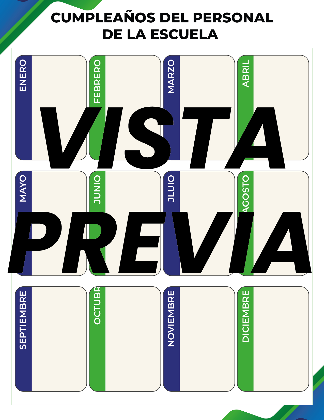 Infografía Formal Verde-azul DIRECTOR Primaria
