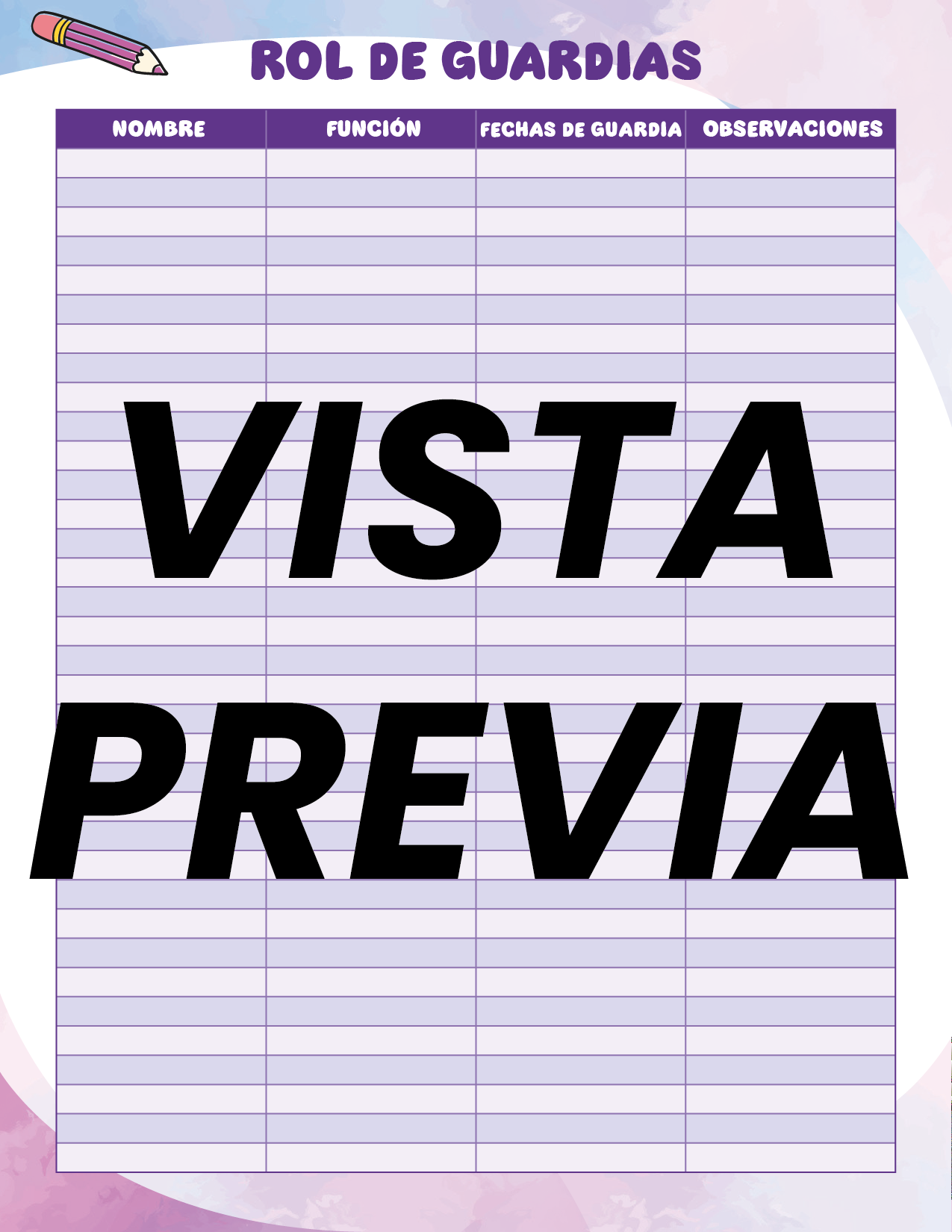 Agenda Colorida DIRECTOR Preescolar