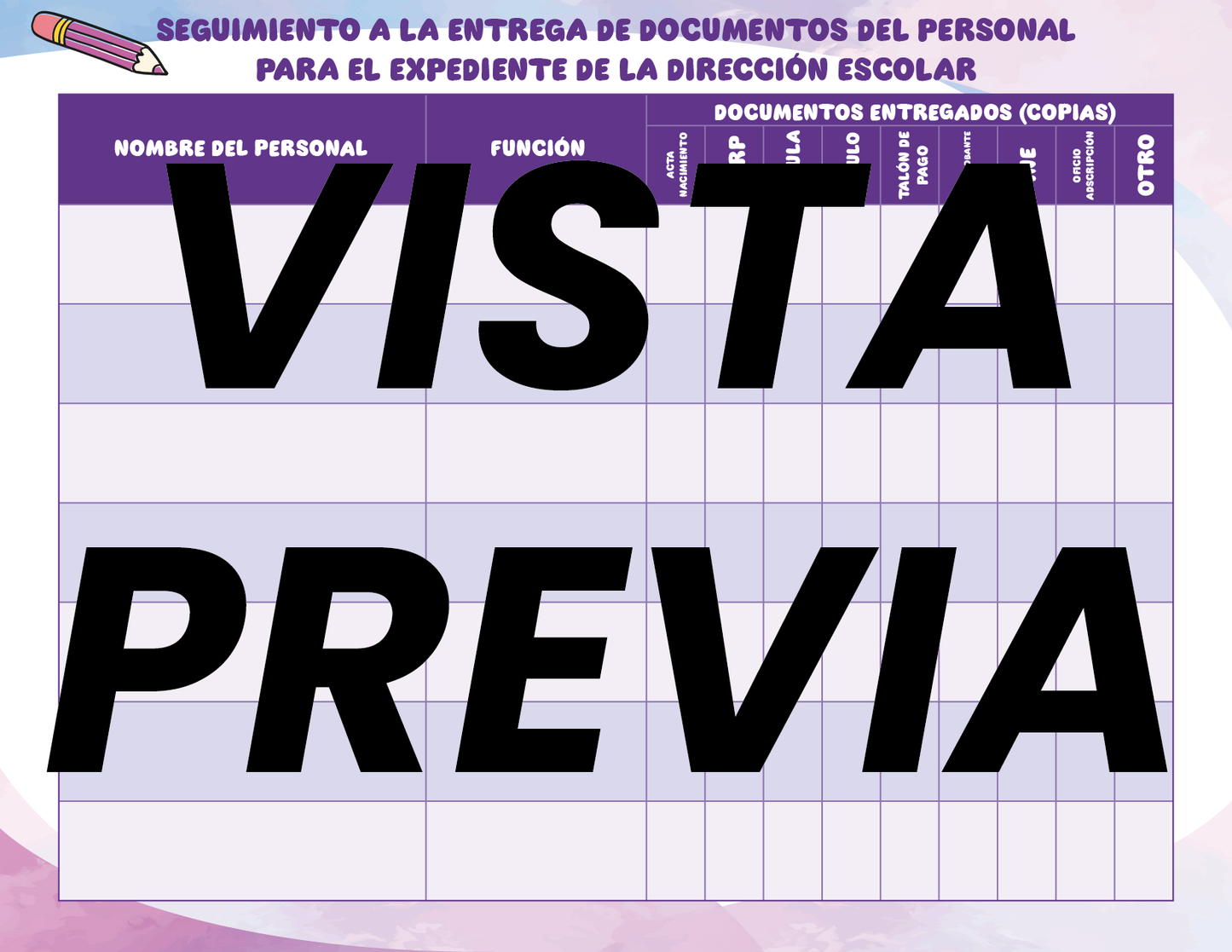 Agenda Colorida DIRECTOR Preescolar