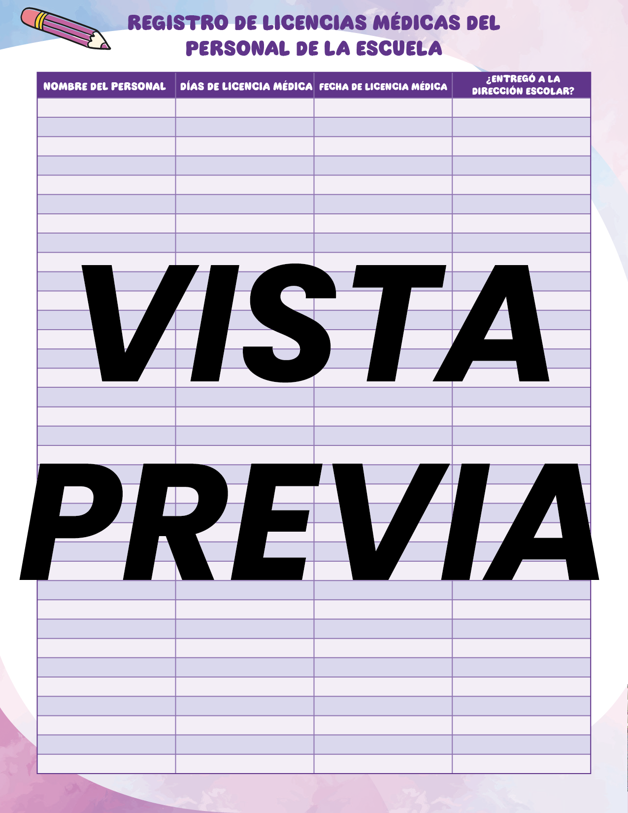Agenda Colorida DIRECTOR Preescolar