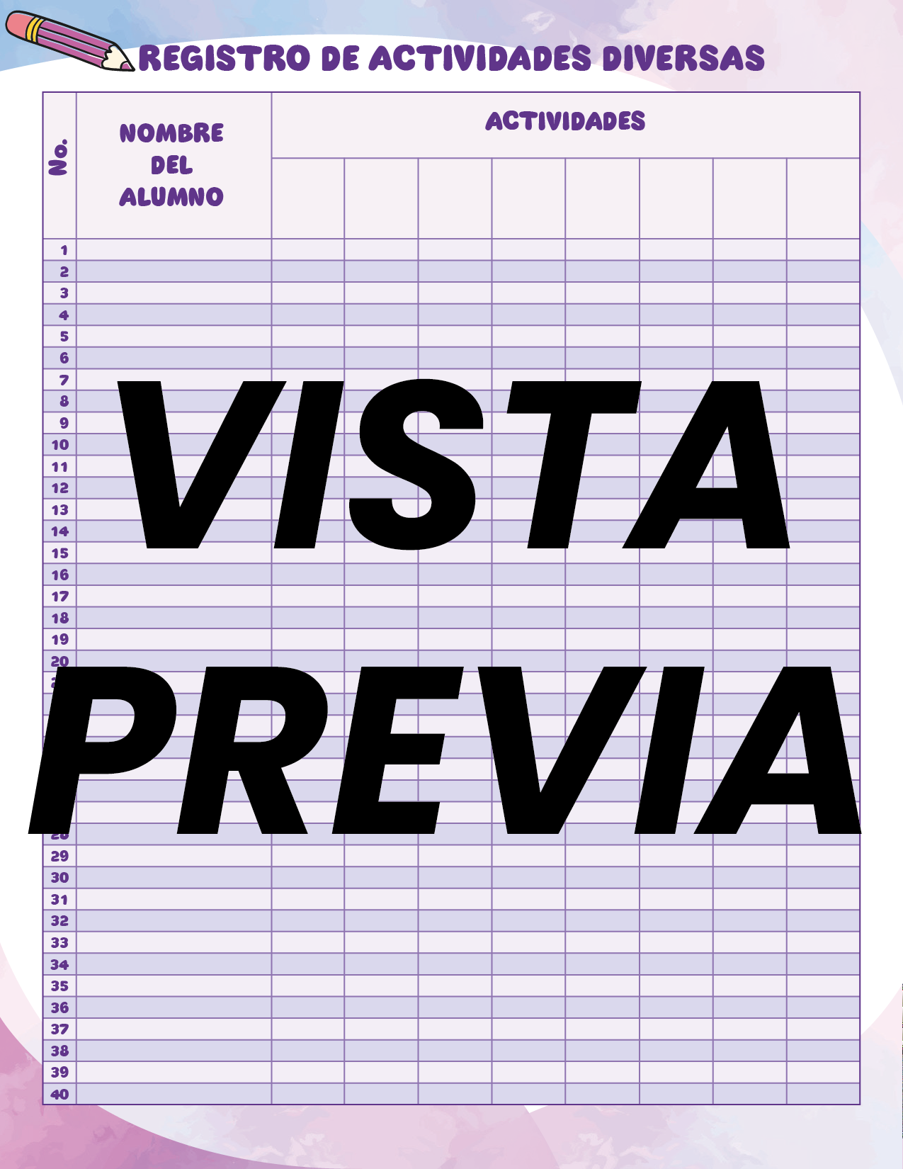 Agenda Colorida DIRECTOR Preescolar