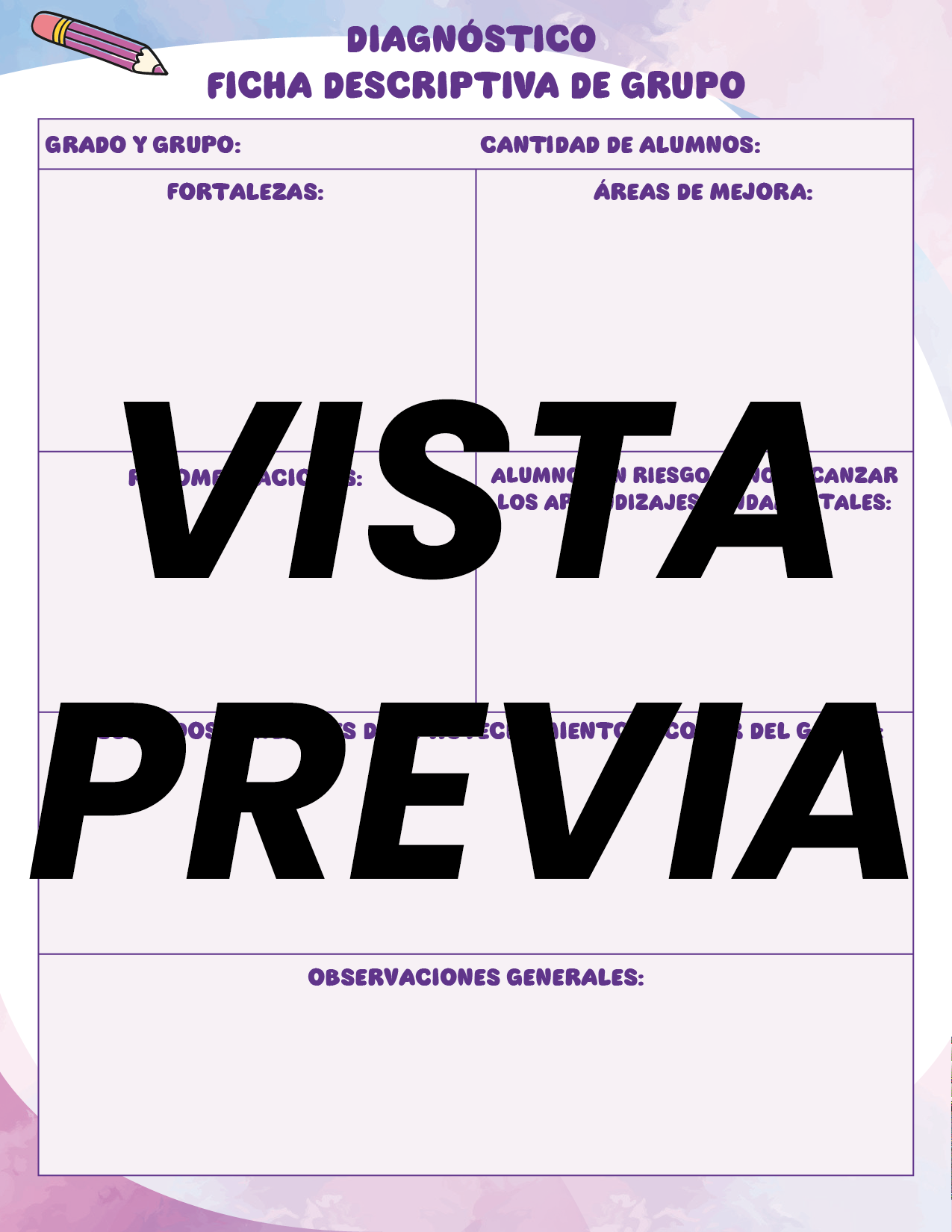 Agenda Colorida DIRECTOR Preescolar