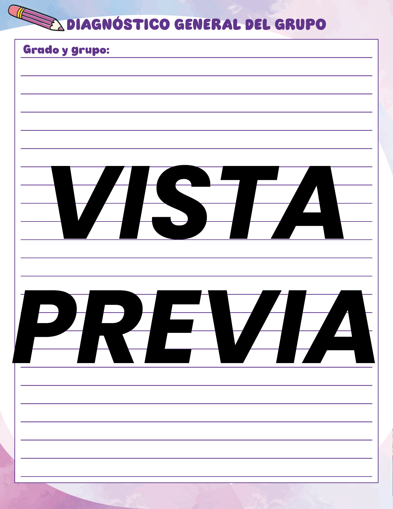 Agenda Colorida DIRECTOR Preescolar