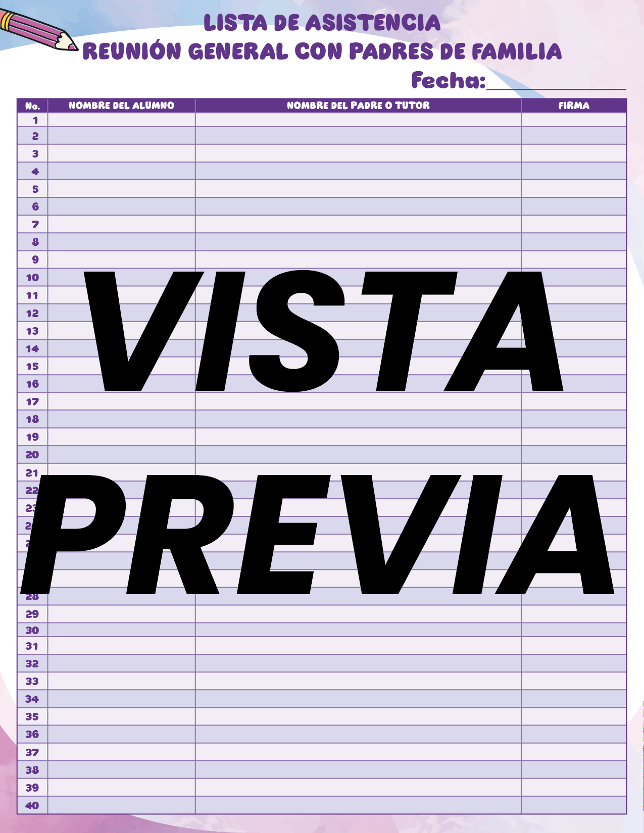 Agenda Colorida DIRECTOR Preescolar
