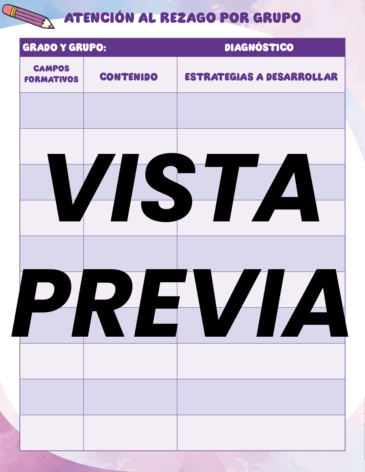 Agenda Colorida DIRECTOR Preescolar