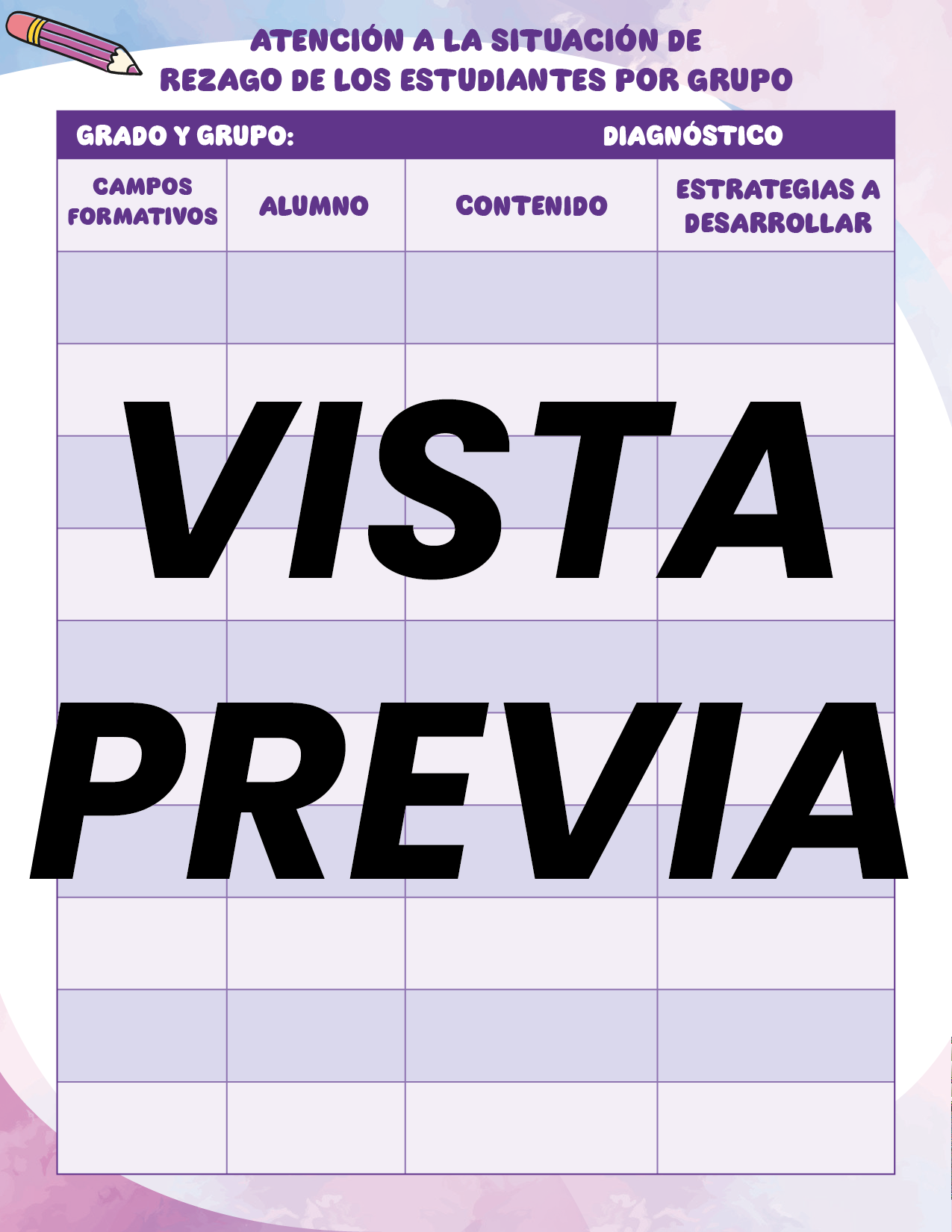 Agenda Colorida DIRECTOR Preescolar