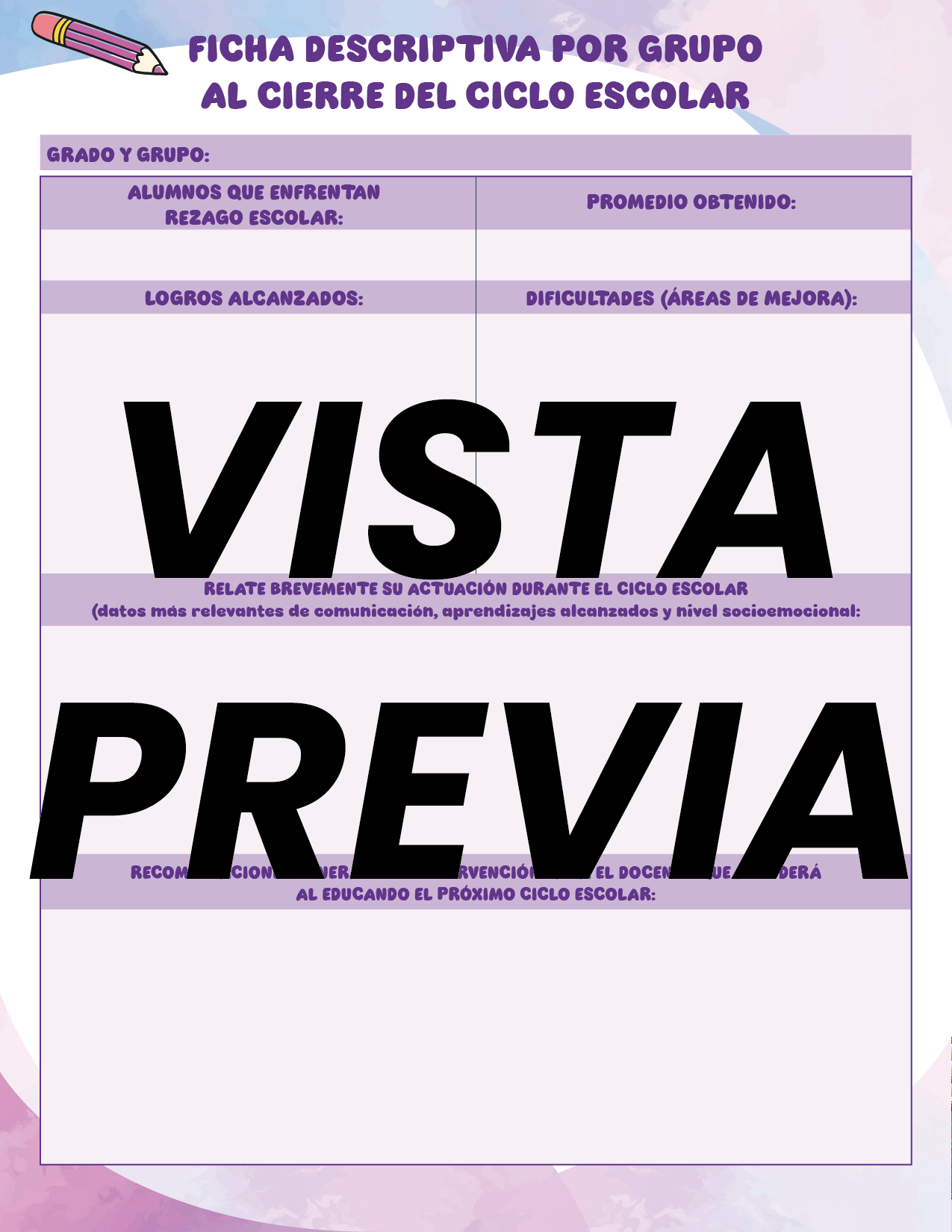 Agenda Colorida DIRECTOR Preescolar