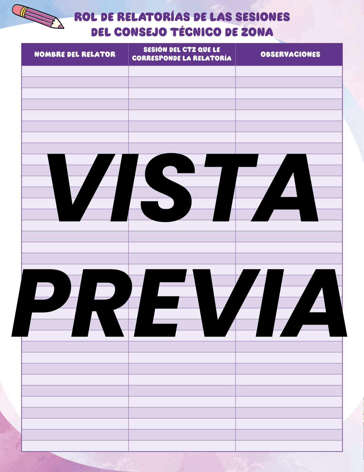Agenda Colorida DIRECTOR Preescolar