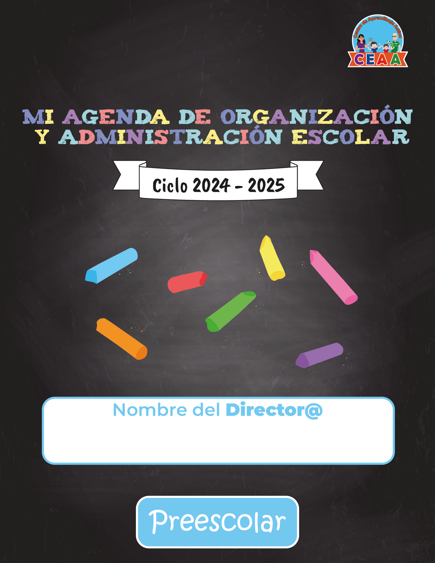 Agenda Gises DIRECTOR Preescolar Ciclo Escolar 2024 - 2025 en PDF