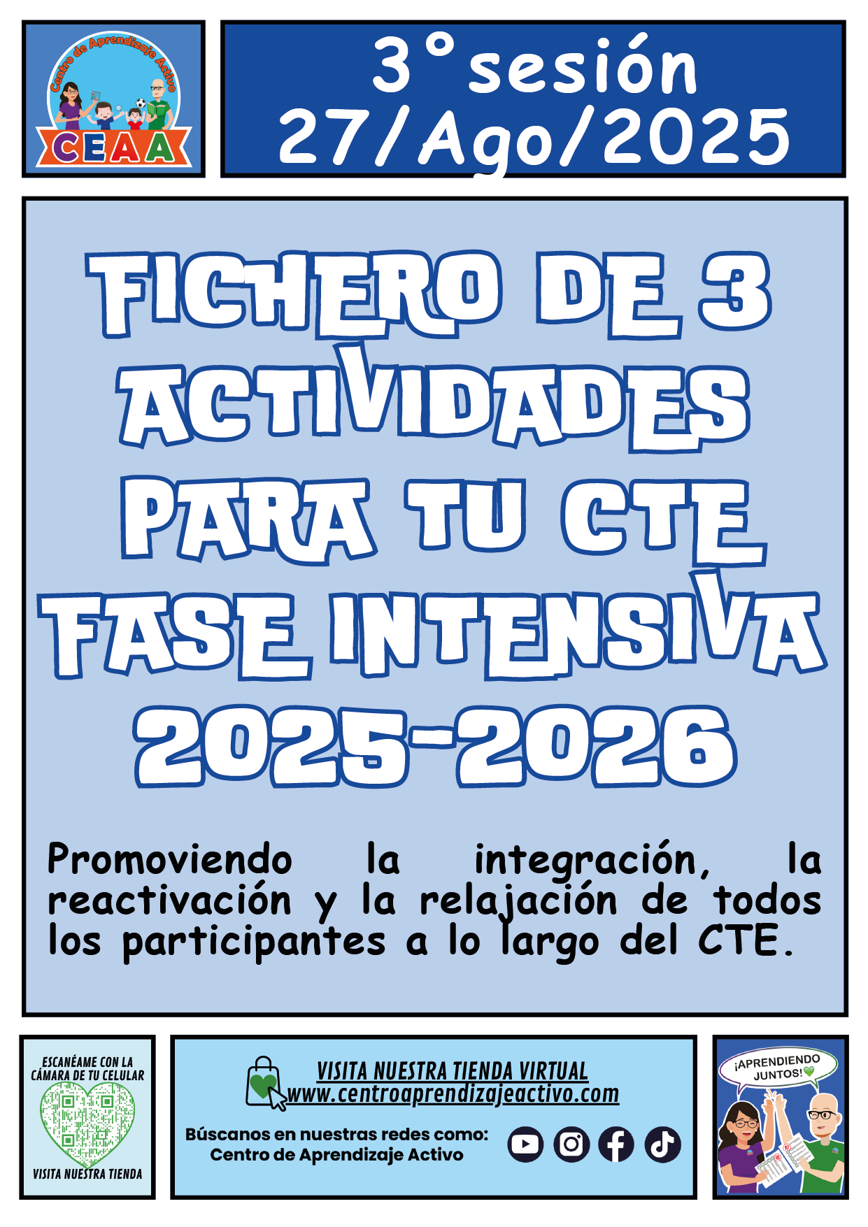 Fichero de 3 Actividades para CTE Fase Intensiva Sesión 3