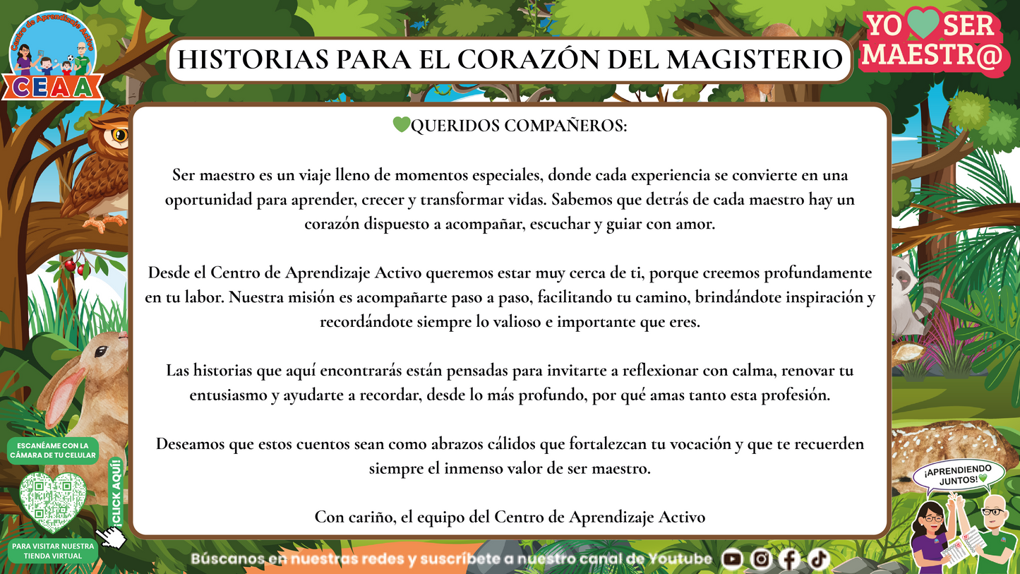 Historias para Maestros - El Bosque de la Huella Imborrable (Editable en PowerPoint)