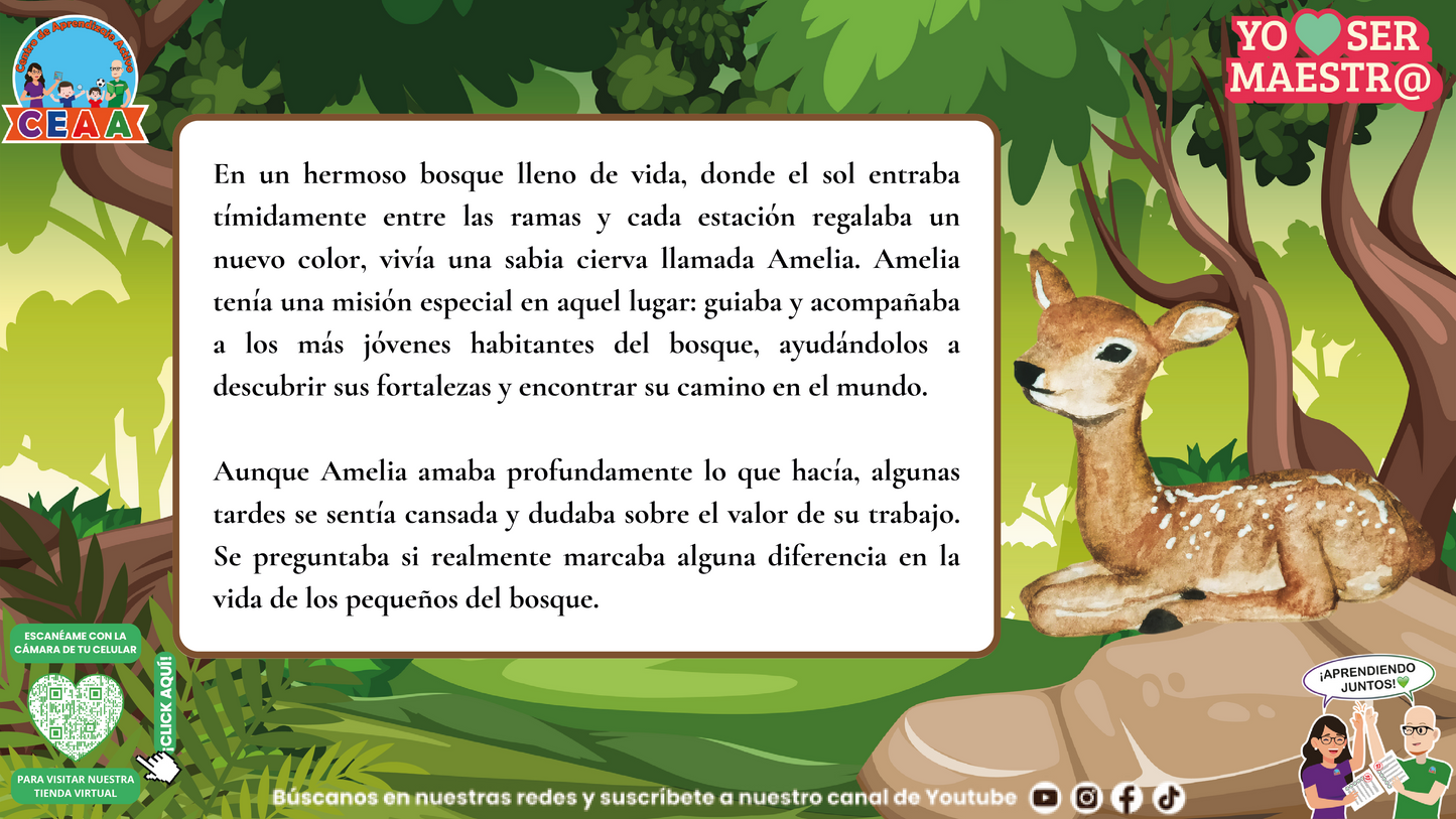 Historias para Maestros - El Bosque de la Huella Imborrable (Editable en PowerPoint)