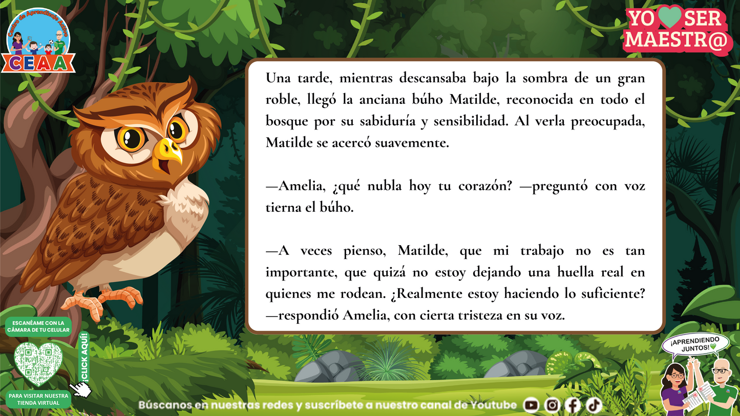 Historias para Maestros - El Bosque de la Huella Imborrable (Editable en PowerPoint)