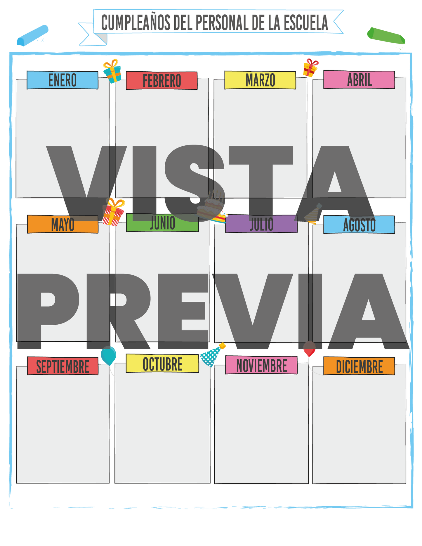 Agenda Gises DIRECTOR Preescolar Ciclo Escolar 2024 - 2025 en PDF