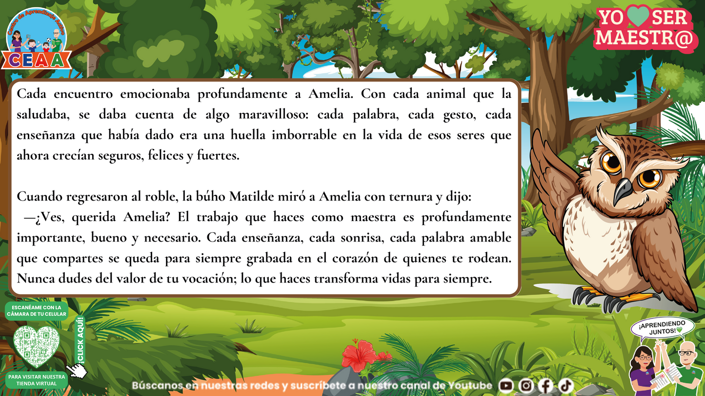 Historias para Maestros - El Bosque de la Huella Imborrable (Editable en PowerPoint)