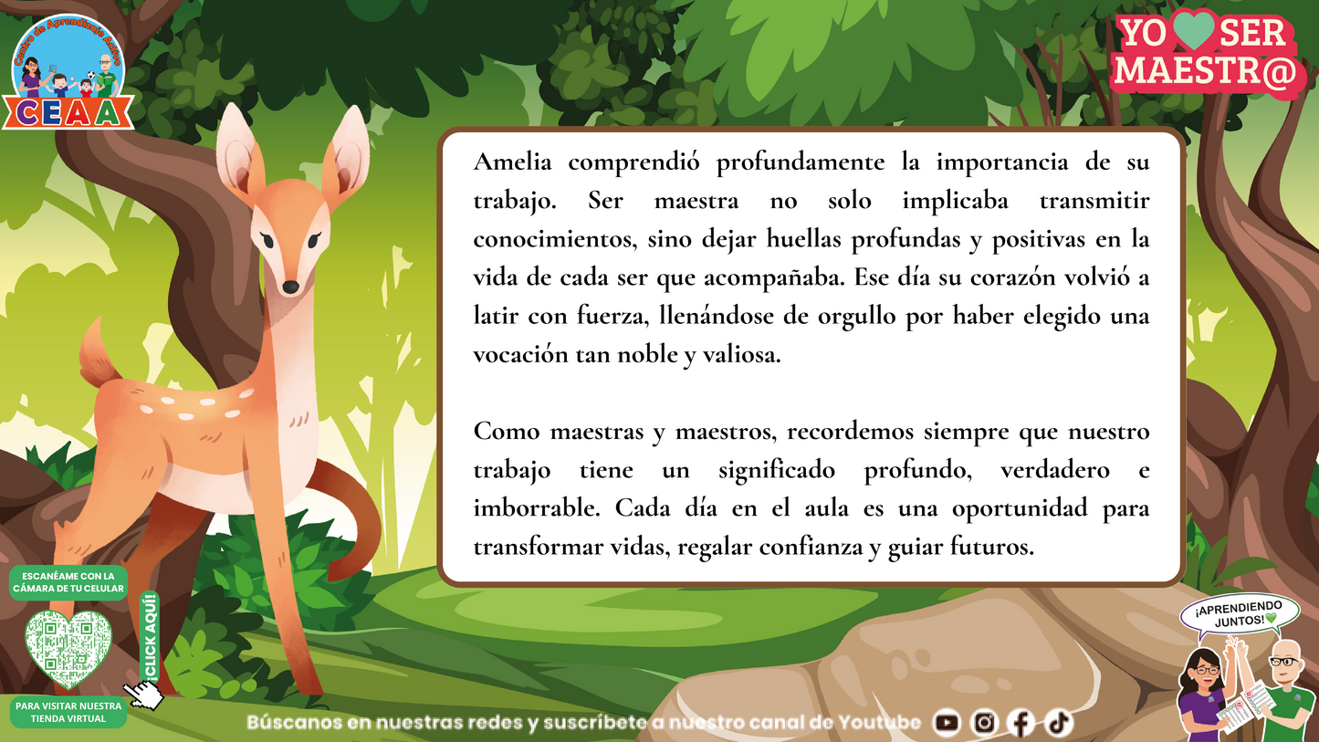 Historias para Maestros - El Bosque de la Huella Imborrable (Editable en PowerPoint)