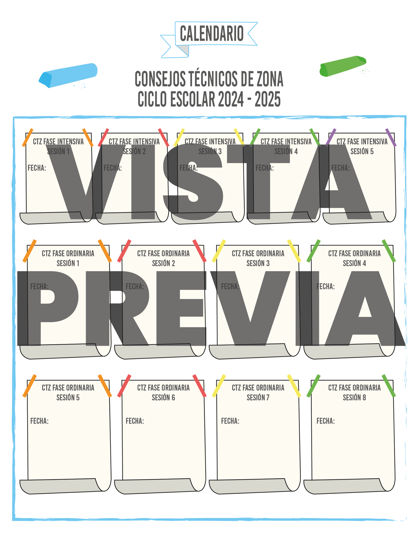 Agenda Gises DIRECTOR Preescolar Ciclo Escolar 2024 - 2025 en PDF