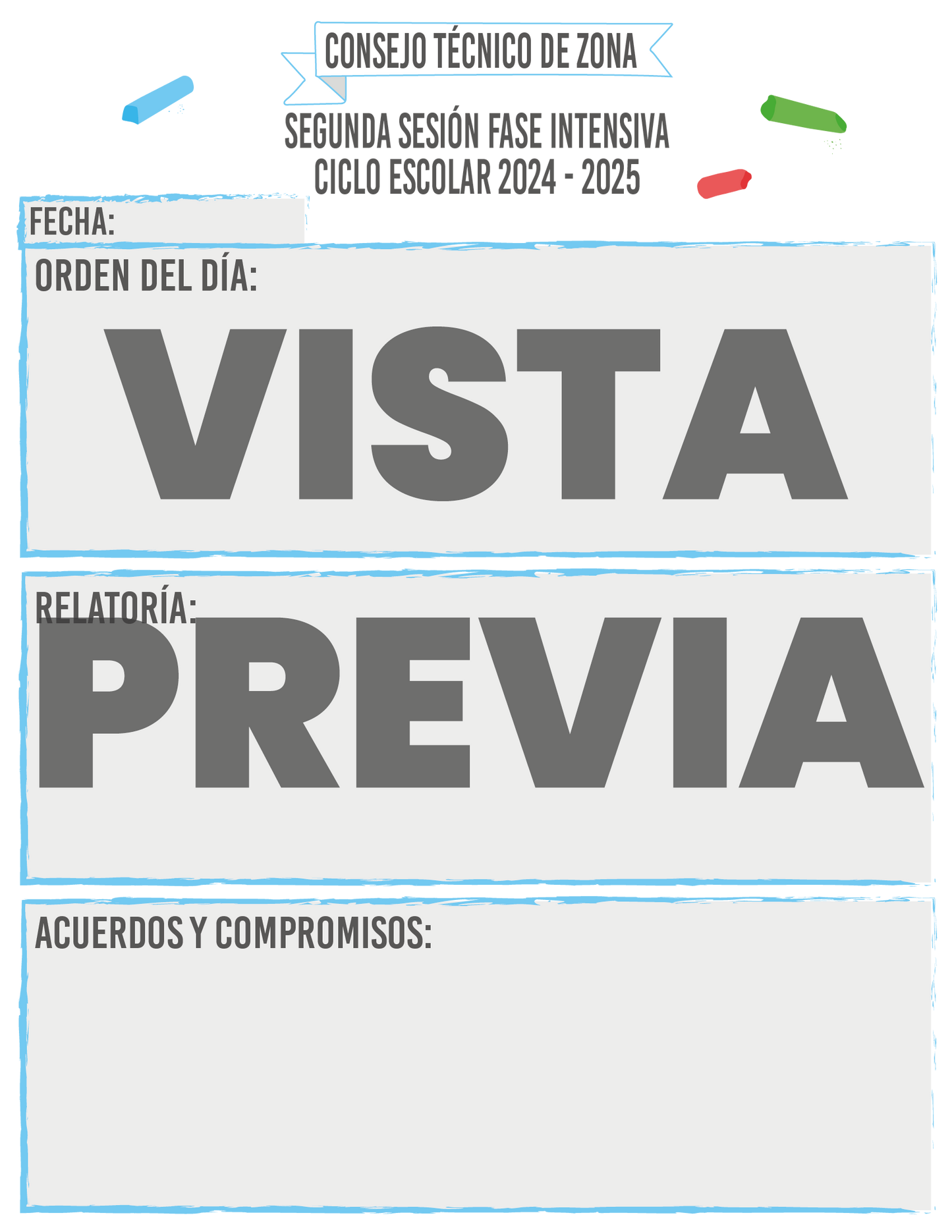 Agenda Gises DIRECTOR Preescolar Ciclo Escolar 2024 - 2025 en PDF