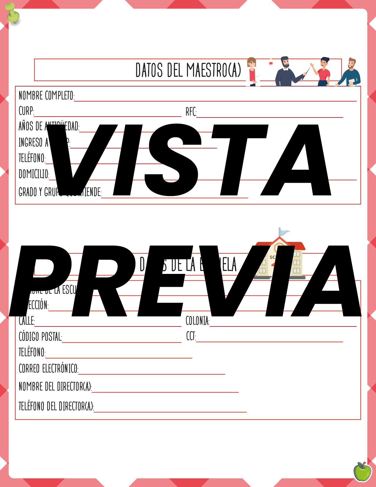 Agenda Manzana MAESTRO Primaria