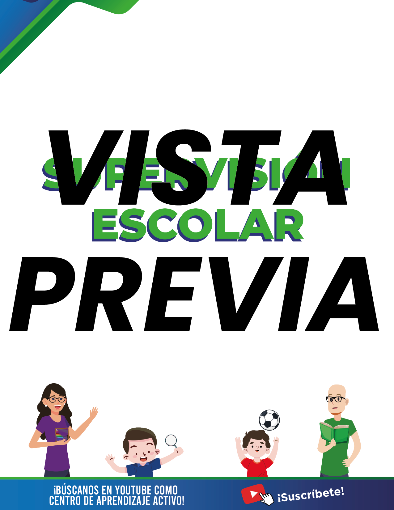 Agenda Formal Verde-azul SUPERVISOR Primaria