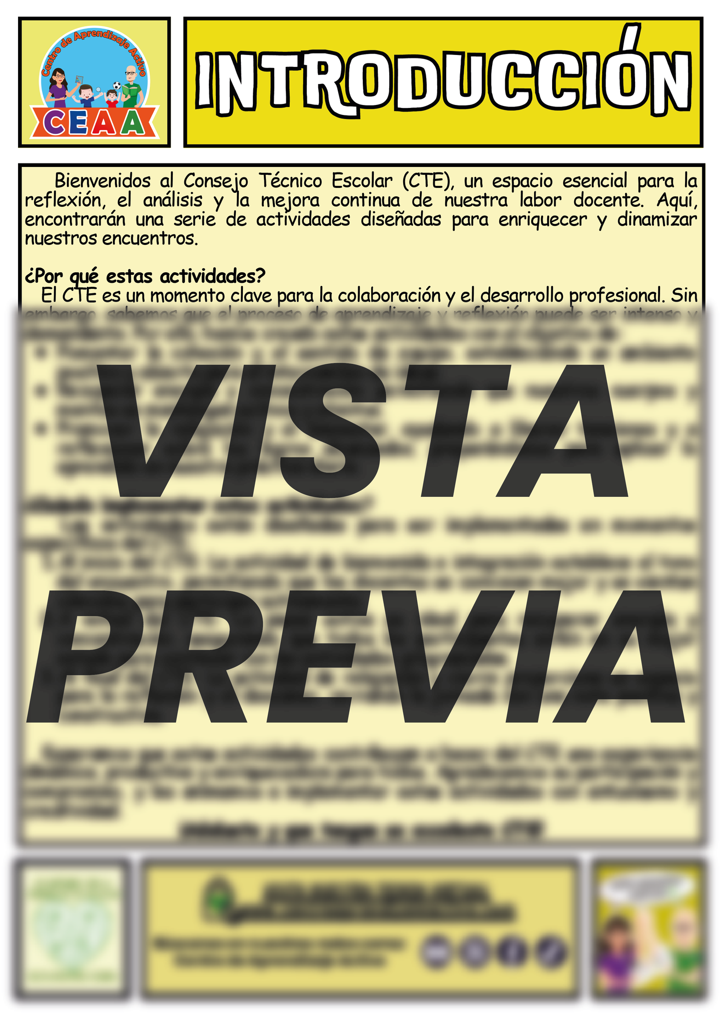 Fichero 3 Actividades CTE Tema 10: Estrategias para desarrollar la evaluación formativa