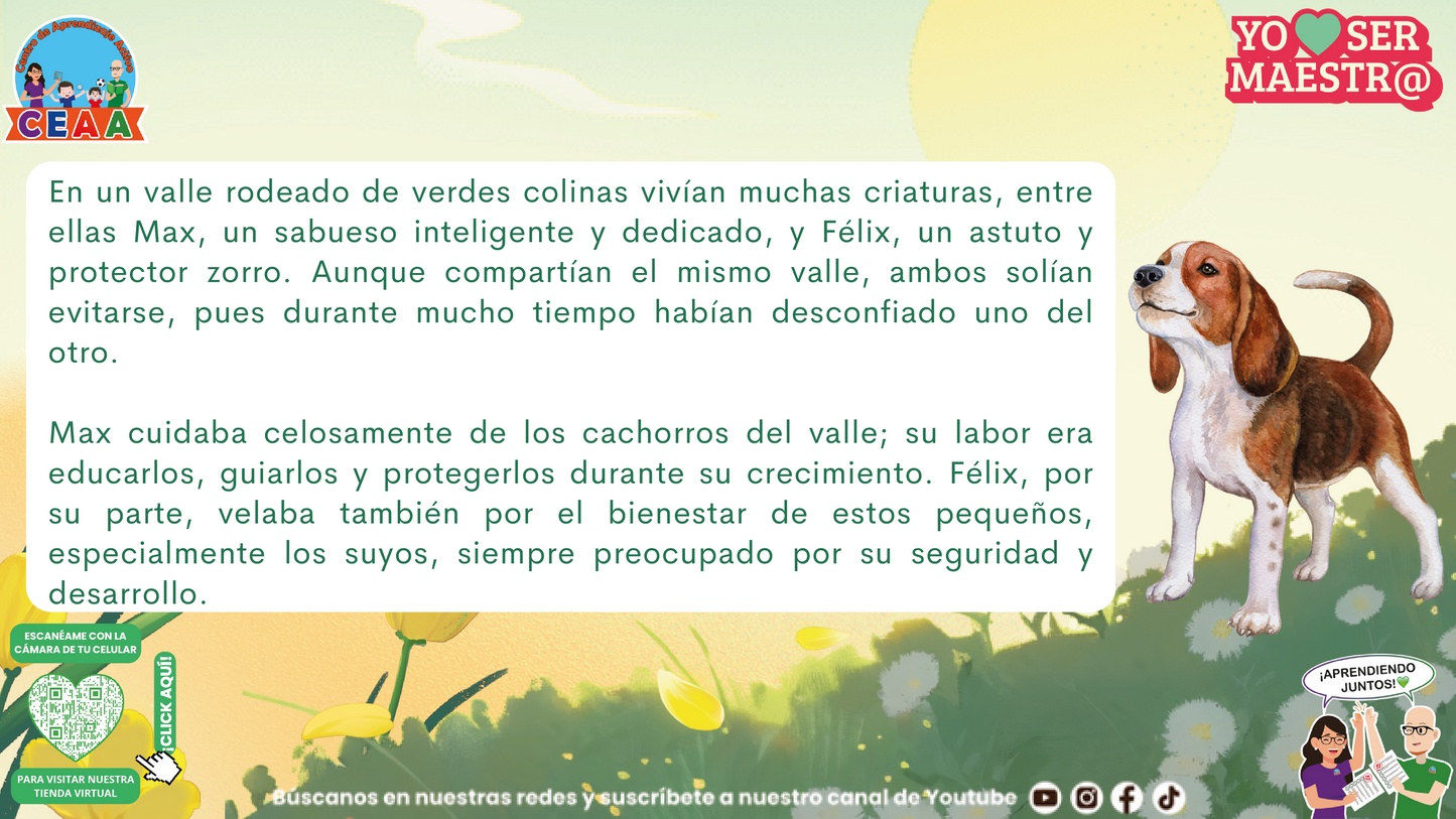 Historias para Maestros - El sabueso, el zorro y la tormenta (Editable en PowerPoint)