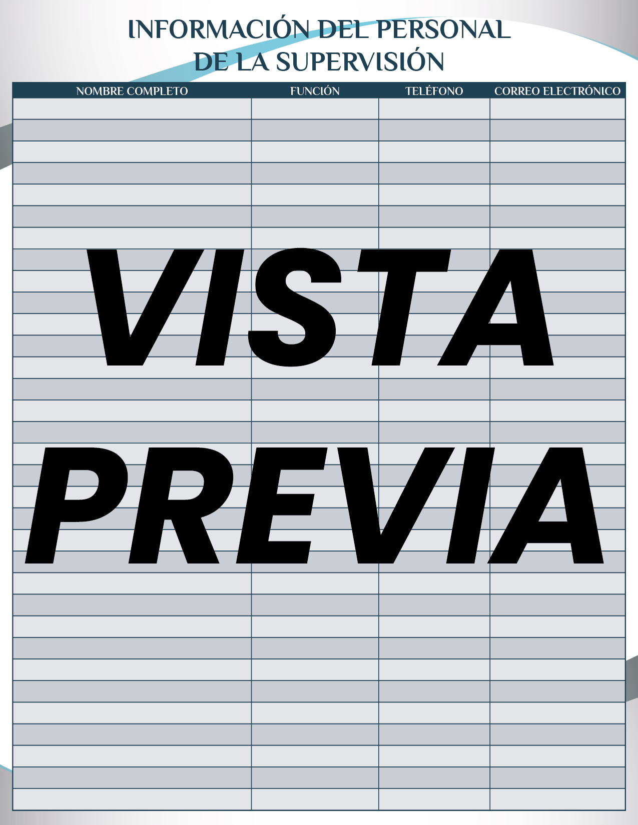 Agenda Formal Azul SUPERVISOR Secundaria