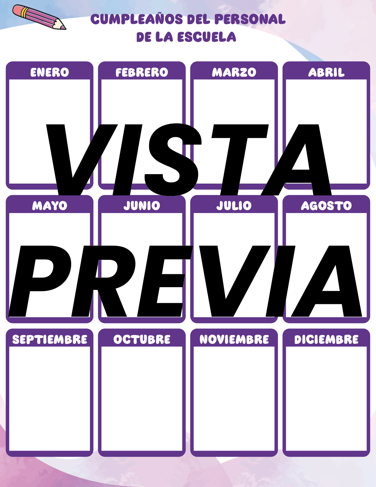 Agenda Colorida MAESTRO Preescolar
