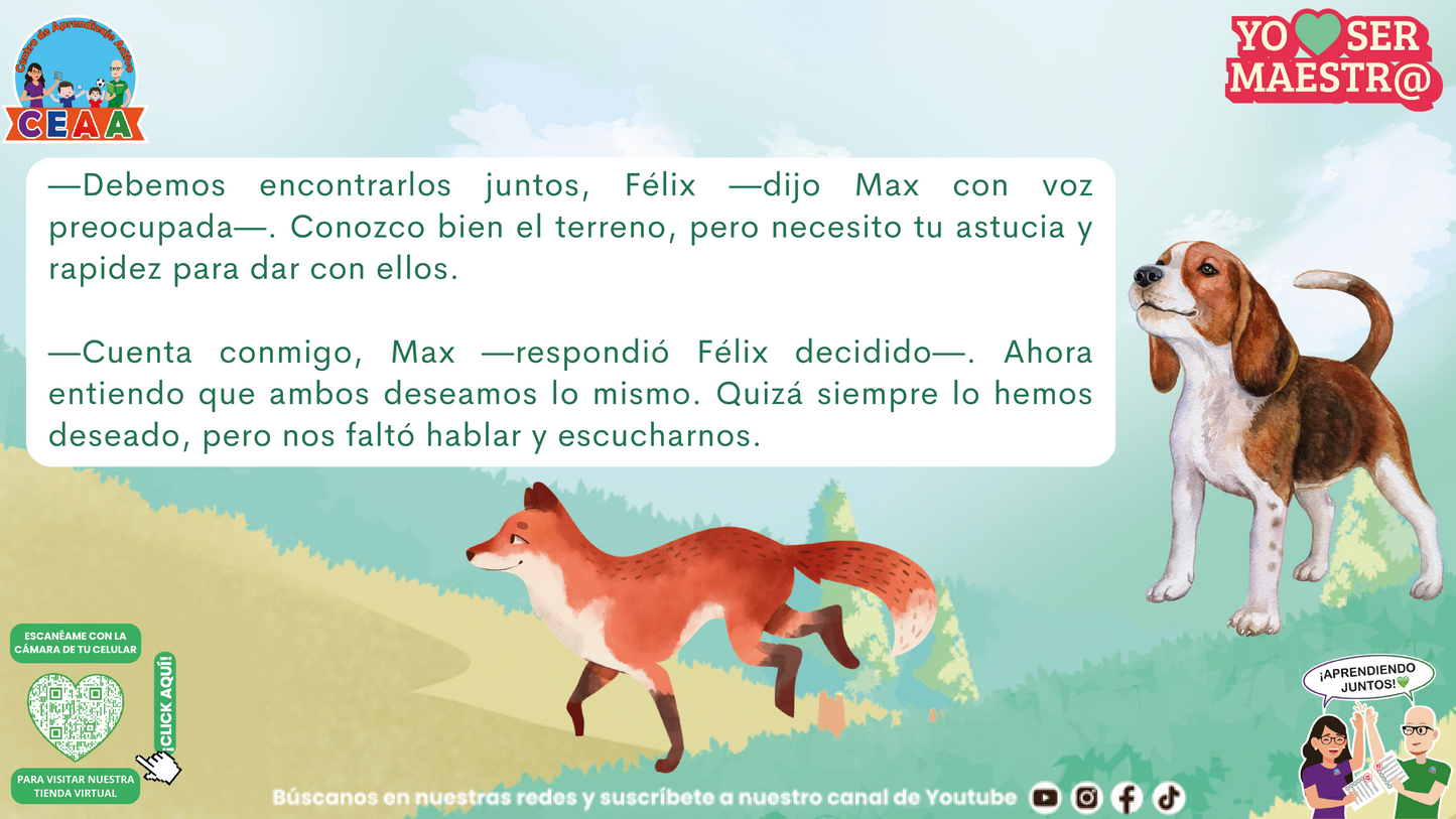 Historias para Maestros - El sabueso, el zorro y la tormenta (Editable en PowerPoint)