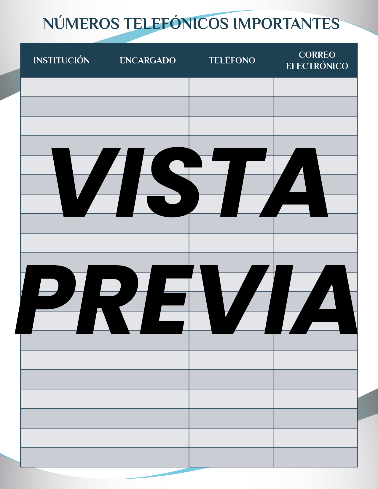 Agenda Formal Azul SUPERVISOR Secundaria