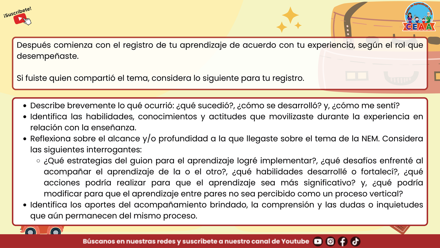 Presentación Taller Intensivo Sesión 2 - Bitácora para la Reflexión en PDF