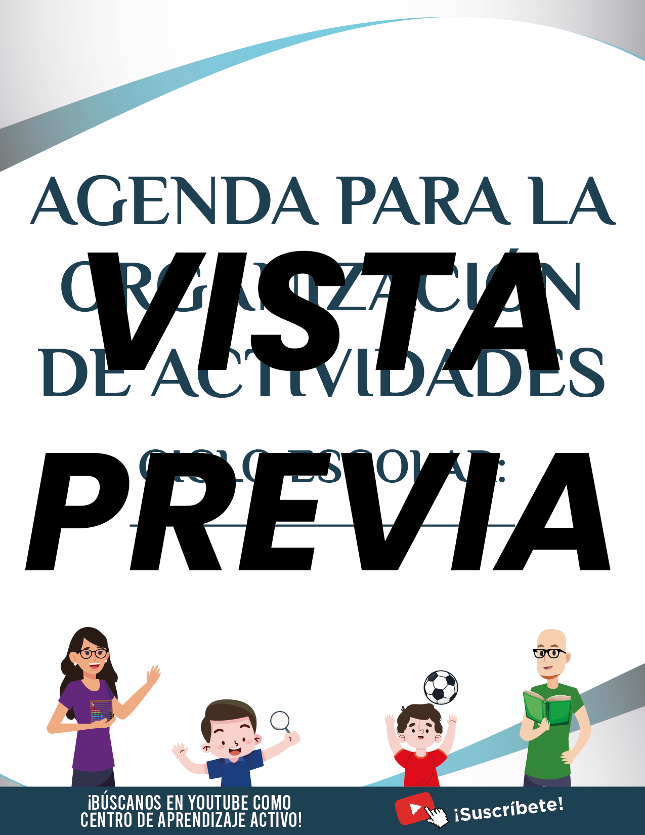Agenda Formal Azul SUPERVISOR Secundaria