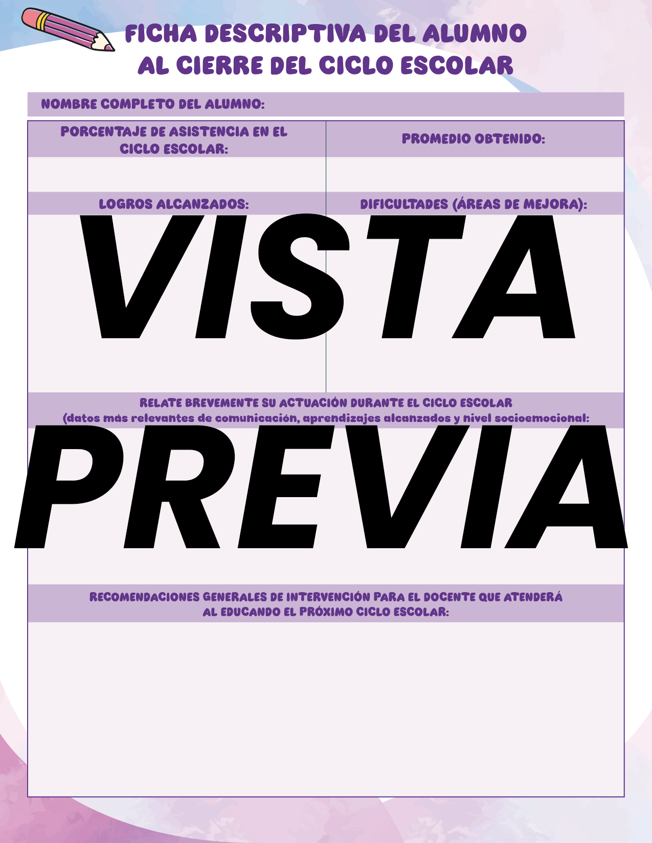 Agenda Colorida MAESTRO Preescolar