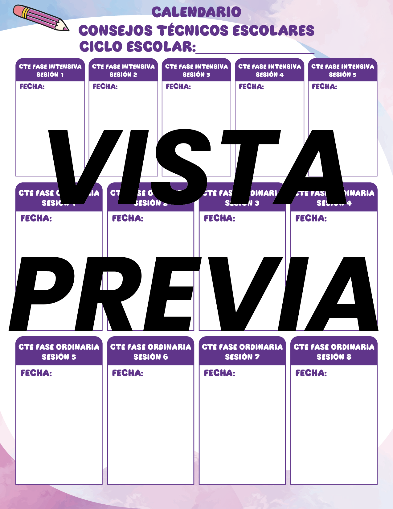 Agenda Colorida MAESTRO Preescolar