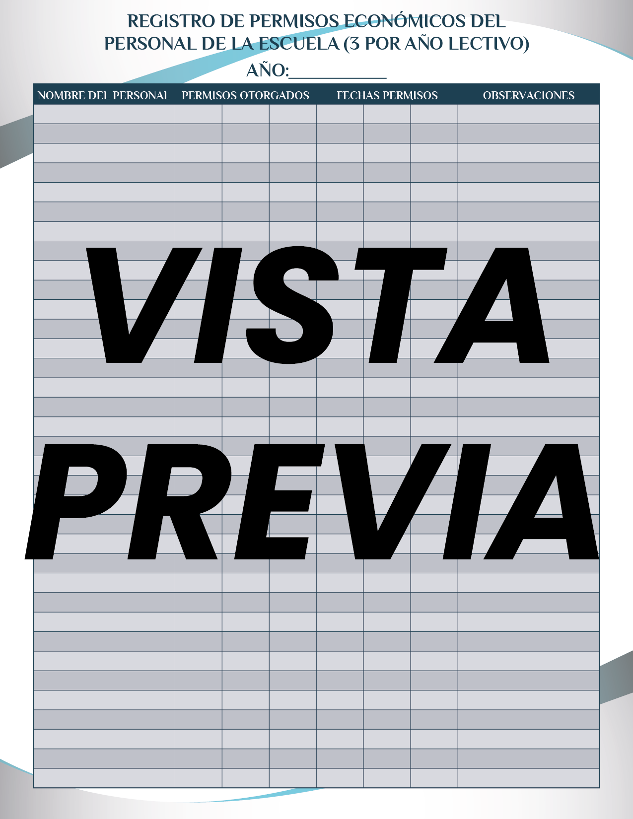 Agenda Formal Azul SUPERVISOR Secundaria