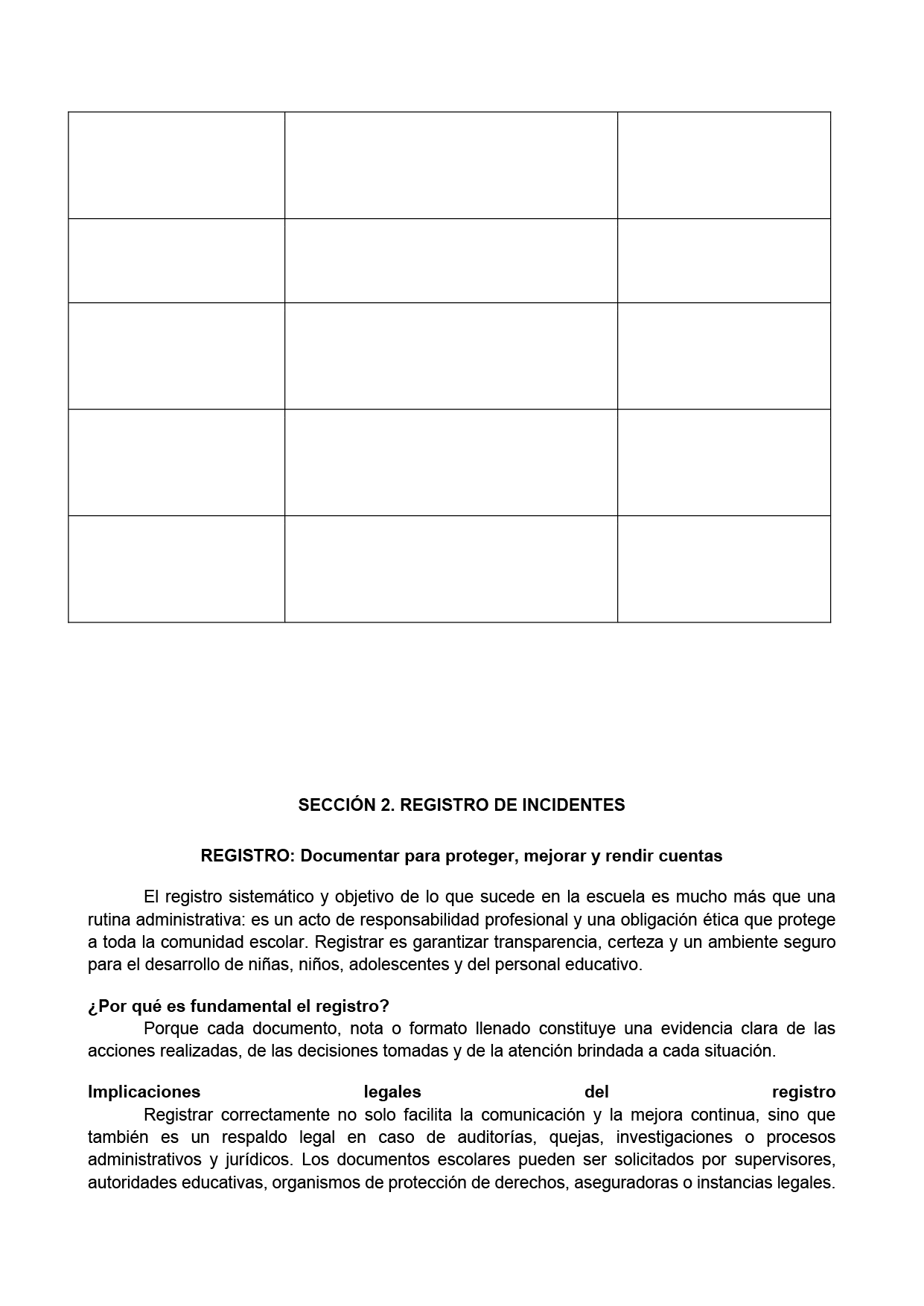 BITÁCORA PARA LA PREVENCIÓN, REGISTRO Y ATENCIÓN DE INCIDENCIAS Y ACOSO ESCOLAR (Editable en Word, se incluye en el paquete del tema 3 y 4)