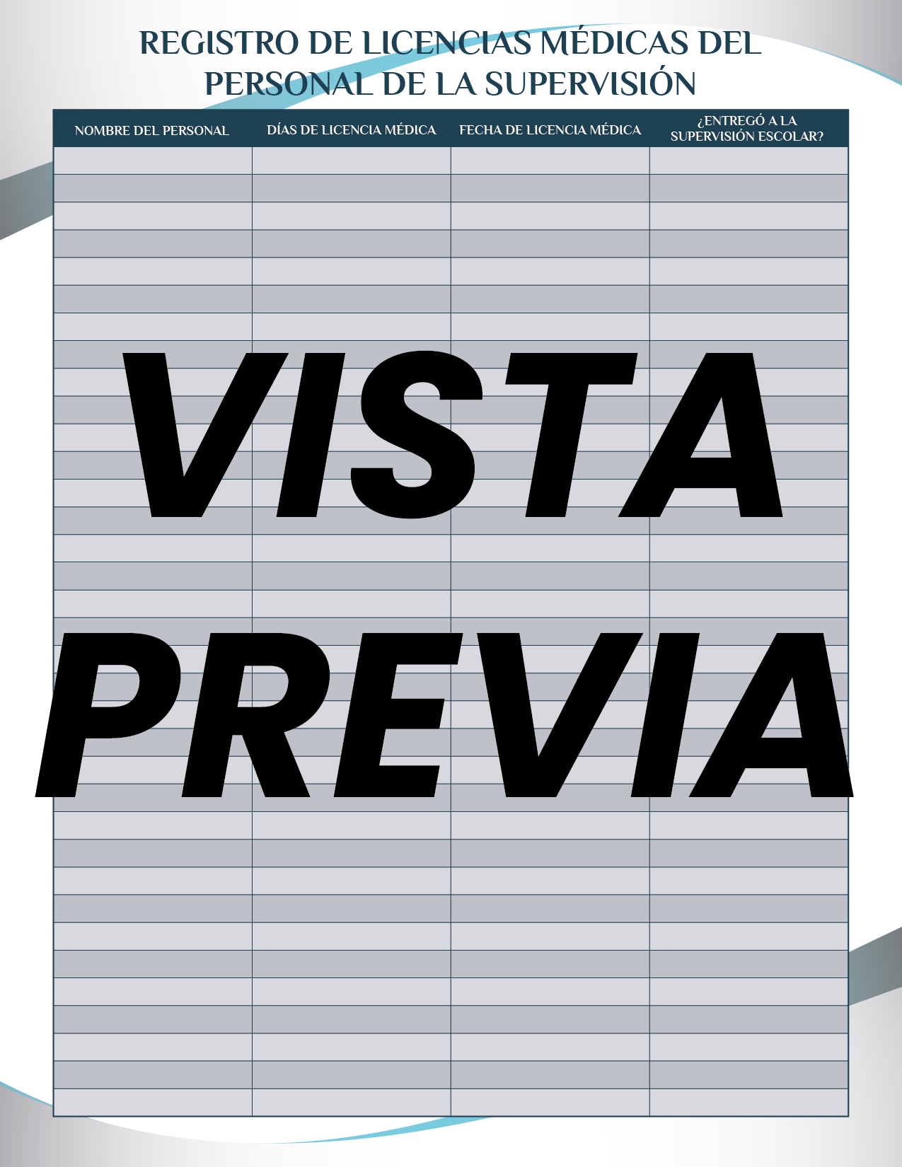 Agenda Formal Azul SUPERVISOR Secundaria