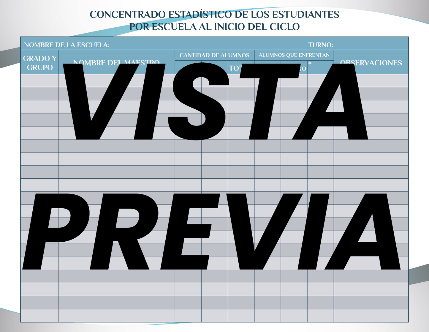 Agenda Formal Azul SUPERVISOR Secundaria
