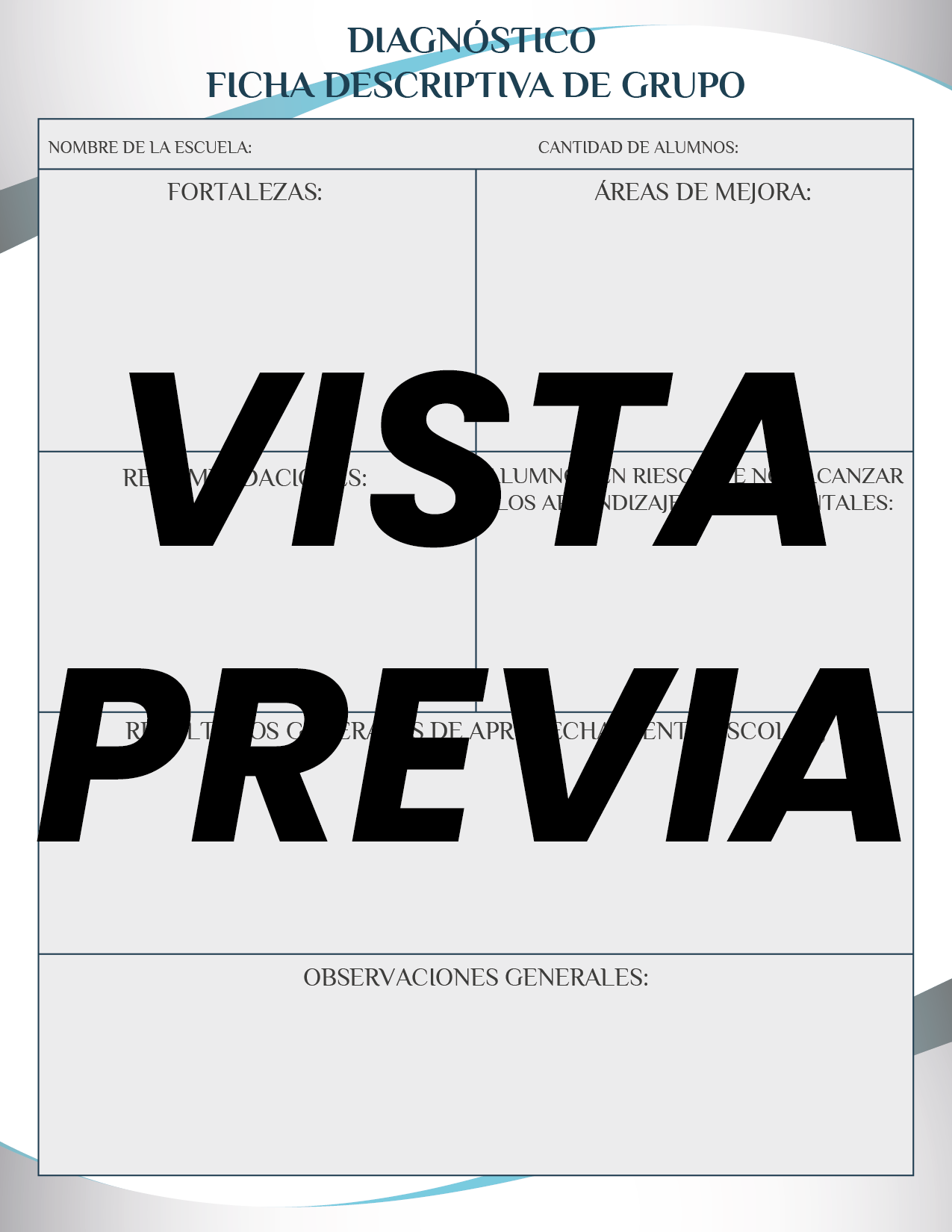 Agenda Formal Azul SUPERVISOR Secundaria