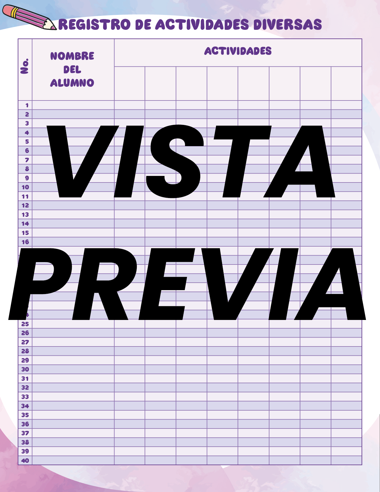 Agenda Colorida MAESTRO Preescolar