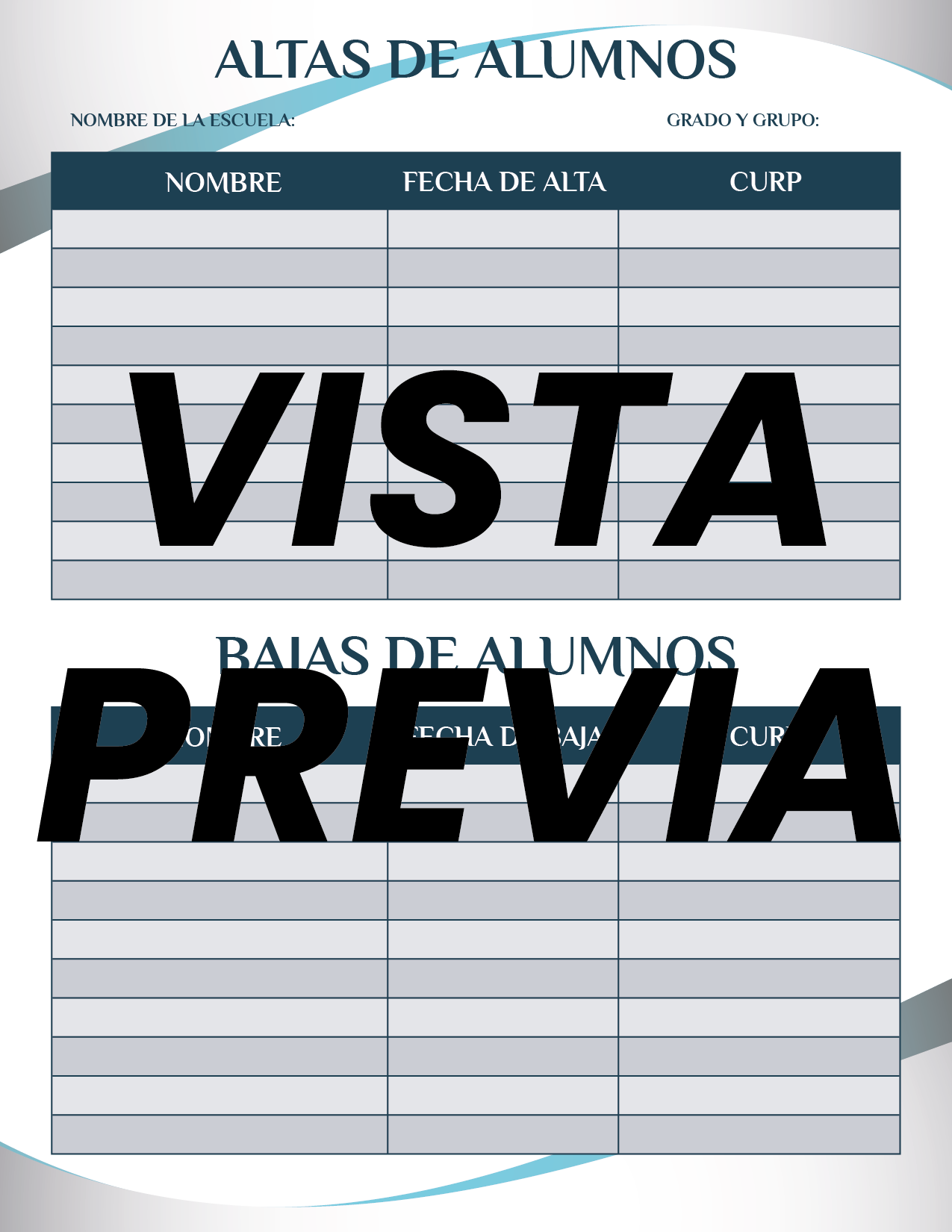 Agenda Formal Azul SUPERVISOR Secundaria