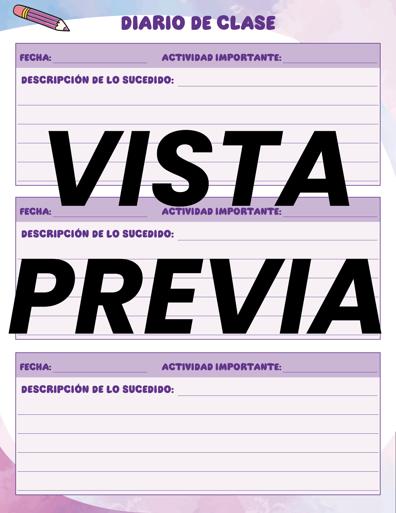 Agenda Colorida MAESTRO Preescolar